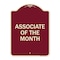 Signmission Associate of the Month Heavy-Gauge Aluminum Architectural Sign, 24" x 18", BU-1824-23414 A-DES-BU-1824-23414 - alternate 1